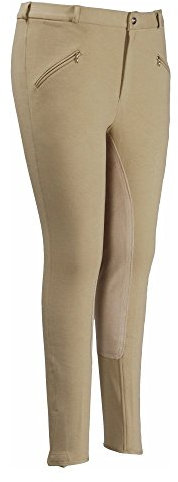 Tuffrider Men's Regular Cotton Full Seat Breech, Light Tan, 36
