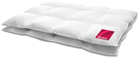 Hanskruchen 925.50.383 Rubin Daunendecke - 155 x 220 cm - Warm -100% Daunen, 1.060 gr.