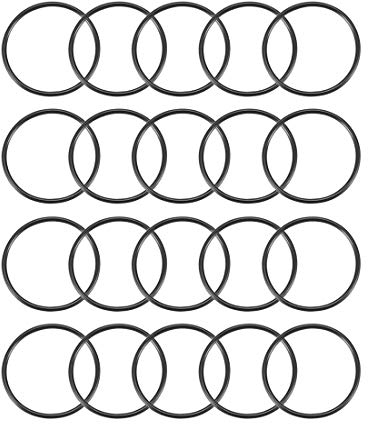 sourcing map Packung mit 20 Nitril O-Ringdichtungen metrische Gummiringe 28mm AD 25mm ID 1,5mm Breite