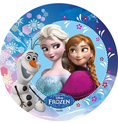 Disque azyme - Reine des neiges - Elsa - 20cm