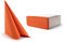 Alvotex CHIC Airlaid 50 Servietten, Stoffähnlich, Hochwertige, Einwegserviette, Orange, 40x40 cm AS40x40