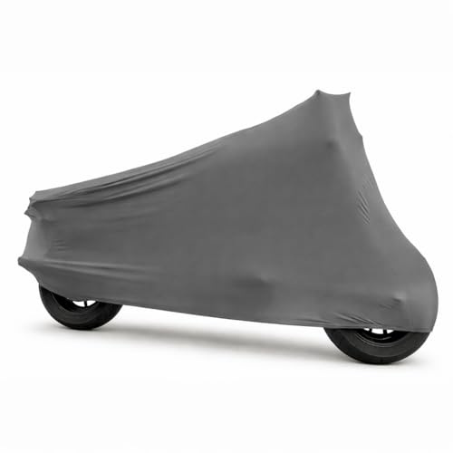 Car-e-Cover Motorradplane Motorrad Abdeckung Abdeckplane Perfect Stretch, elegant formanpassend Innen, passend für Harley Davidson Fatboy in DREI Farben