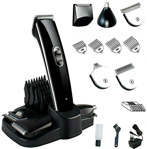 Eurosell Premium HT-20A Akku Haarschneider Haarschneidemaschine Set + Aufsätze + Rasierer + Nasenhaar Trimmer Haar Schneide Maschine Cutter