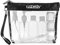 Trousse de Toilette Transparente + 8 Bouteilles Vide de Voyage Liquides pour l’Avion (Max.100ml),LUZWAY, Sac Cosmétiques pour Hommes et Femmes Noir