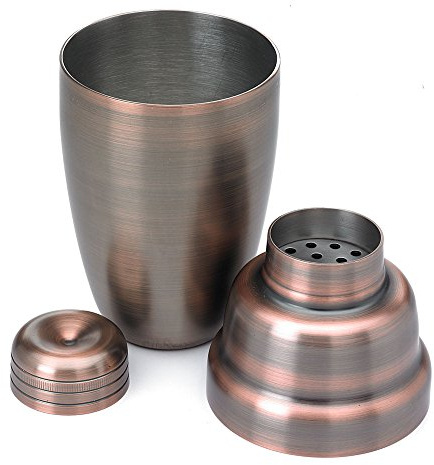 Barfly M37038ACP Cocktail Shaker, 18-8 Stainless Steel, Antique Copper