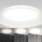 B.K.Licht - LED Deckenlampe mit indirektem Licht, ultraflach, in Stufen dimmbar, LED Panel, Deckenleuchte, Lampe, Wohnzimmerlampe, Schlafzimmerlampe, Küchenlampe, Flurlampe, 42x2,9 cm, Weiß