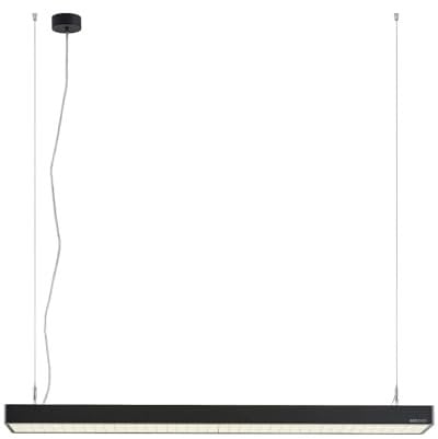 Arcchio LED Büroleuchte Susi (Modern) in Schwarz aus Aluminium (2 flammig,) - Bürolampe Arbeitsplatzlampe Hängeleuchte Pendelleuchte Deckenleuchte Arbeitszimmerleuchte