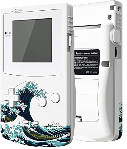 eXtremeRate IPS Ready Upgraded Case&Tasten für Gameboy Color, DIY-Ersatz Full Hülle Gehäuse für gbc OSD IPS&Reguläres IPS&Standard-LCD(Welle)–KEIN Konsole&KEIN IPS-Bildschirm