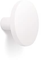 Gedotec Möbelknopf Antik COMO | Schrank-Knopf Weiß Matt | Metall Türknopf Rund Ø 26 mm | Für Kommoden, Küchen-Schränke & Türen | 1 Stück Mit Schrauben