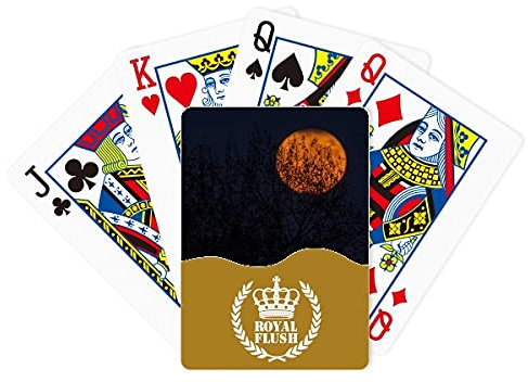 Red Shadow Planet Nebulae Blue Royal Flush Poker Spielkartenspiel