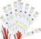 WANGCL LED-Lichtstreifen mit 3 LEDs, 12 V, Warmweiß, 10 Stück - Modellbau-Beleuchtung, für Modellhäuser, Modelleisenbahnen, ferngesteuerte Autos, All Ages