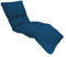 deco arts Coussin Bain de Soleil - Coussins Rectangulaires pour Chaise Longue - Coussin Capitonné avec Traitement Déperlant et Poignées de Transport - Certifié Oeko-TEX - 185x55 cm, Bleu pétrole