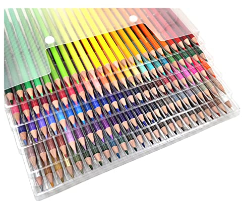 Samnuerly Zeichenstift 72 120 160 180 Buntstifte-Set Zeichnen Profissional Bleistift Öl Aquarell Malset Künstlerbedarf Skizzenstift (Farbe : A Größe : 180 Farben) (A 72 Farben) (A 160 Farben)