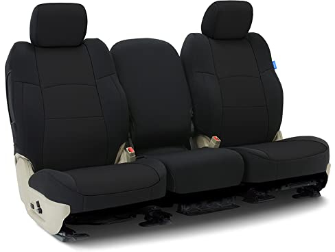 Coverking Passgenaue Autositzbezüge für ausgewählte Jeep-Modelle: 1-reihig, Neopren-Stoff, Schwarz