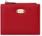 Vllcsla Damen Kleines Portemonnaie mit Fotofenster und Reißverschluss-Münzfach - Damen Bifold Compact Leder Geldbörse Kartenhalter, Mini Geldbörse für Damen für Karten (Rot)