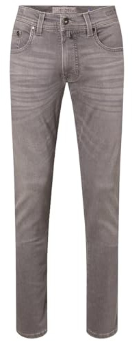 Pierre Cardin Herren Jeans Lyon | Männer Hose Tapered Fit Fashion Vintage Washed Dark Grey 9828