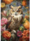 AIRDEA DIY Eule Diamond Painting Set Erwachsene Kinder, Diamant Painting Bilder 5D Eule Diamant Kunst Blumen Diamant Malerei Set Cross Stickerei Malerei Kits für Heimdekor 30x40 cm