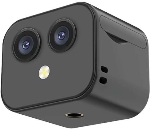 AMZLORD WiFi Mini caméra 4K HD Caméra de Surveillance Vision Nocturne Caméra de Surveillance de sécurité USB Rechargeable Visualisation à Distance pour intérieur extérieur