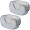 2er Set Pop Up Wäschesammler,75L Klappbarer Laundry Basket,Faltbarer Wäschekorb,Wäschewanne für Camping & Reisen, Atmungsaktiver Wäschesammler, Zusammenklappbar 36x36x58 cm (Grau)