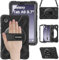 BRAECN Case for Samsung Galaxy Tab A9 8.7 Inch SM-X110/SM-X115/SM-X117), Heavy Duty Shockproof Sturdy Cover with 360° Rotating Hand Strap & Kickstand, Shoulder Strap, Black