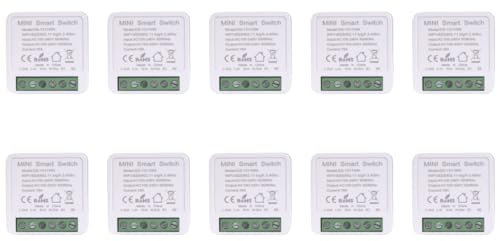 Interuttore Intelligente | WiFi | ZeVi MiniSwitch Modulo per Automazione domestica, Controllo Remoto Luci e Dispositivi app SmartLife, Domotica Fai-da-Te, Compatibile con Alexa e Google Home 10pz