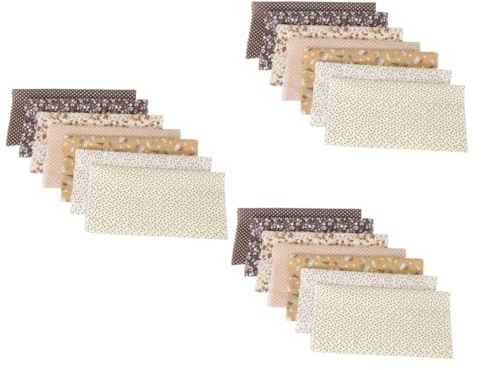 STOBOK 21 STK Stoff Zum Nähen Von Blumen Patchworkstoff Nähen Patchwork-stoffbündel Bastelstoff Quadrate Heim Baumwollstoffe Selber Machen Stoff Für Patchwork Decke Kleidung Puppentuch
