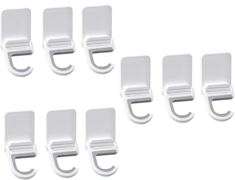 Cabilock 9 Piezas Gancho De Pared Para Trapeador Ganchos Para Colgar En La Pared Trapeador Plegable Soporte De Pared Para Trapeador Autoadhesivo Gancho Colgante Plegable Ganchos De Pared