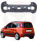 Paraurti con Primer da Verniciare, Compatibile con Fiat Panda (319) dal 2012 in poi (Posteriore)