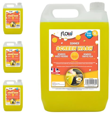 Flow Summer Scheibenreiniger, gebrauchsfertig, wirksam bis 4 °C, schmierfreies Finish, 20 l