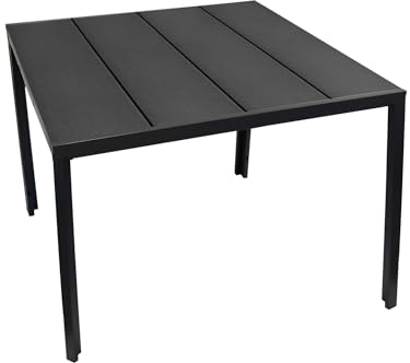 Kynast Gartentisch Aluminium 90 x 90 cm Nonwood anthrazit/schwarz, 613-401576