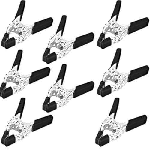 HORUSDY 8-Piece 4 inch Spring Clamp, Heavy Duty Spring Metal Spring Clamps, 1.5-inch Jaw opening