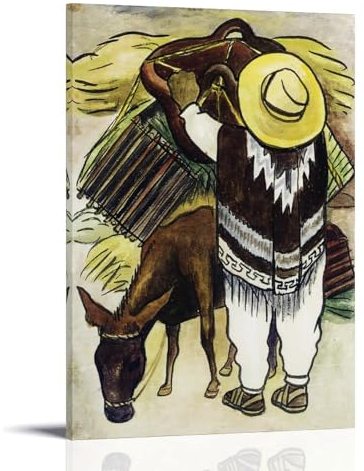 JUYOZ Diego Rivera Malerwerke (mexikanisch) Poster, dekoratives Gemälde, Leinwand, Wandkunst, Wohnzimmer, Schlafzimmer, 60 x 90 cm