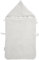 Meyco Fußsack Teddy, Einschlagdecke Babyschale & Kinderwagen (Fußsack mit Reißverschluss, atmungsaktiv, 100% Baumwolle, 40 x 82 cm, Babyzubehör), Greige