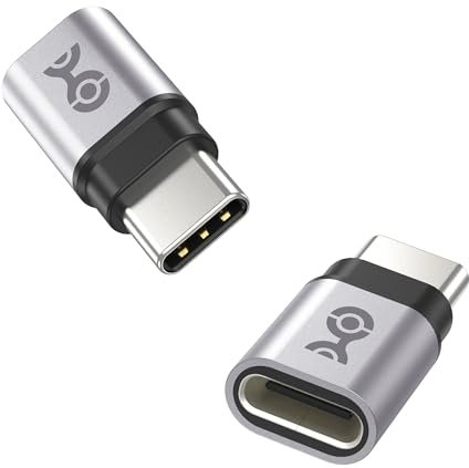 Cable Matters Paquete de 2, Adaptador Extensor USB C de 40 Gbps y 240 W, Adaptador USB C Hembra a USB C Macho/Adaptador USB C a USB C/Extensor Tipo C
