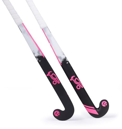 Kookaburra Unisex Jugend Swift Hockey Stick-34 Hockeyschläger, schwarz/rosa, 86,4 cm (34 Zoll)
