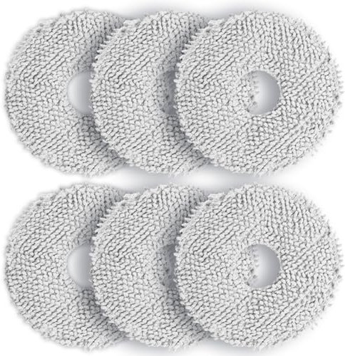 Rrochio Chiffon pour ECOVACS T30 PRO OMNI, 6 Accessoires Serpillière pour Aspirateur DEEBOT T50 Pro Omni, N30 Pro Omni, N30 Omni, T30C Pro Omni, T30S PRO OMNI, T30S COMBO COMPLETE Lingette de Rechange