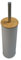 Versa Escobilla para el Baño Gris Metal Bambú 38,4 cm