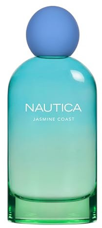 Nautica For Her Jasmine Coast Eau De Parfum, Mood-Boosting, Beruhigend & Entspannend, blumiger Duft, vegane Formel, langanhaltender Duft, 100 ml