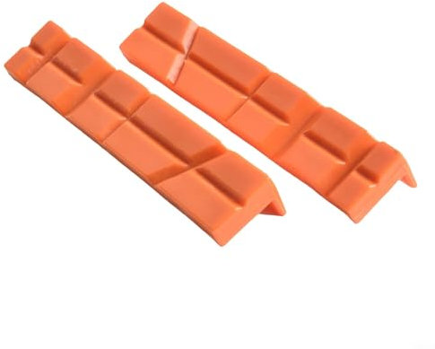 Entgoinggo Magnetische Schraubstock-Backenschutz, Multi-Rillen-Design, weiches PPT-Material, für Metall-Schraubstock, Werkzeuge, V-förmig, 2 Stück
