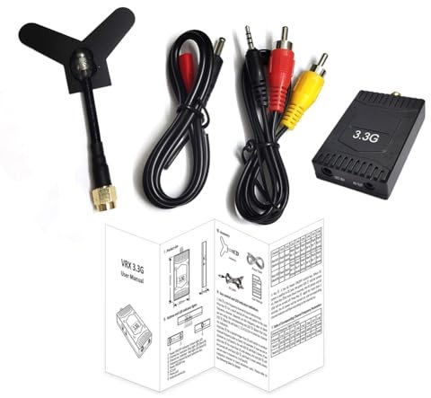 Qusedwey 3,3G FPV VRX Kit 8CH FPV Videoempfänger für FPV RC Racing Drone