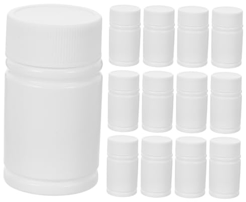 24 Stück Verschließbare Medikamentenflasche 20ml aus Hdpe mit Deckel