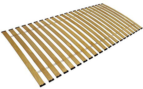 EmsCraft24 Rollrost Lattenrost Gebogene Federleisten Rahmenlos Bettrost (90x200cm)