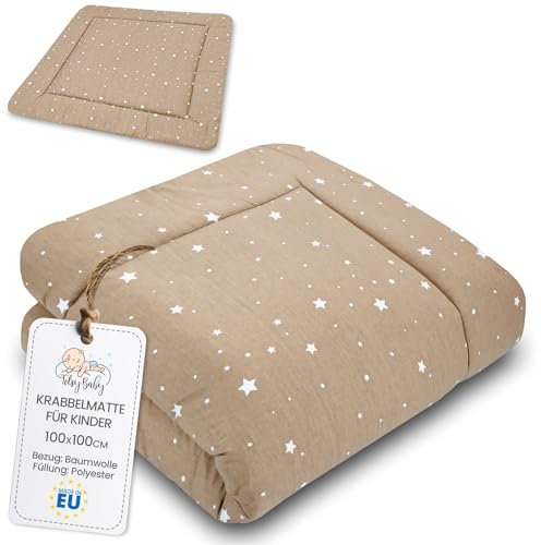 Krabbeldecke Krabbelmatte für Baby – Spielmatte Spieldecke Bodenmatte für Kinder und Babys für Kinderzimmer und Laufgitter Große faltbar waschbar Play Mat Oeko-Tex-Zertifikat
