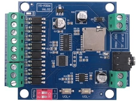 Cvoepobey MP3 Voice Playback Module Alarm Prompter with Alarm Prompt, Voice Broadcast, Multiple Trigger Mode Functions