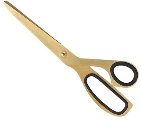 Schneiderschere, professionelle goldene Edelstahlschere, robuste, moderne Schneiderschere für Stoff, Leder, Papier, Heimbüro