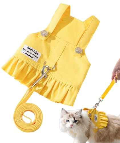 Kattdräkt - 360° Vridbart Spänne Gåjackor Med Rep, Snygga DDurable | Kattkläder, Justerbart Dragrep | Bekväm Utomhus Kattungeväst För Jogging Alla Årstider