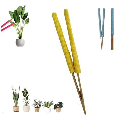 Plant Leaf Cleaning Tongs, Leaf Cleaning Pliers, Portable House Plant LeafCleaning Tongs, Washable and Reusable PlantsCleaning for House Plants, Window Blind
