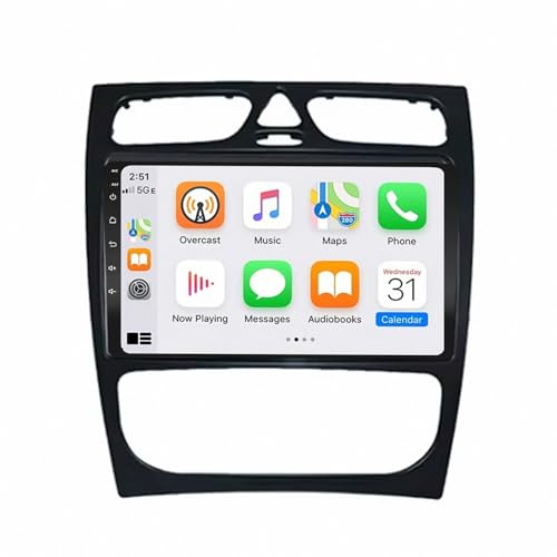 Sat Nav Carplay Car Radio Stereo for Land Rover Discovery 3 2004-2009 Hd Touch Screen Radio with Bluetooth, Transmission, Aux, Support Voice Control, Mirror Link, Gps, 4 Core 1G+32G