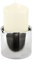 Fink Sobrio Stumpenhalter, Edelstahl, Silber, 8 x 8 x 10 cm
