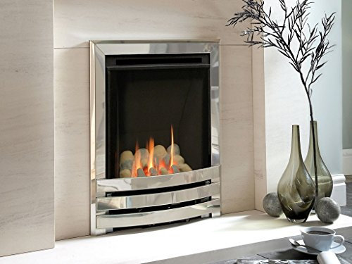 Flavel FSHPU0MN Pebble Silver Contemporary Windsor HE Gas Fire - MC